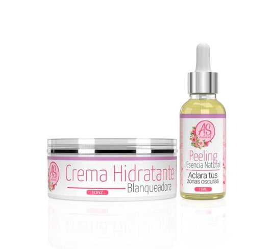 Despídete de las manchas en 7 días con el combo blanqueador más potente(Peeling + Crema)